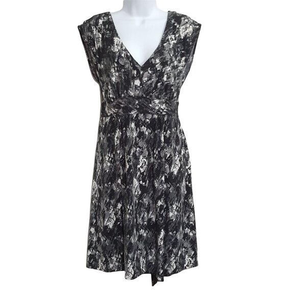 Trulli Dresses & Skirts - Vintage 90s Y2K Sleeveless Dress L Black Stretch Knit V Neck Babydoll Goth